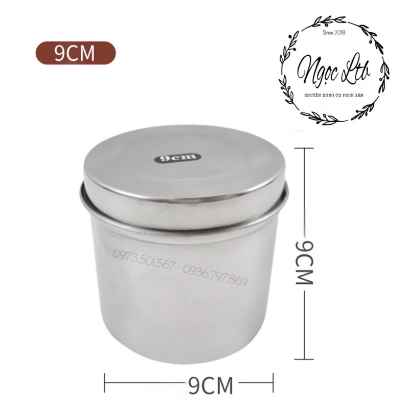 Hộp inox đựng bông cồn (SML)