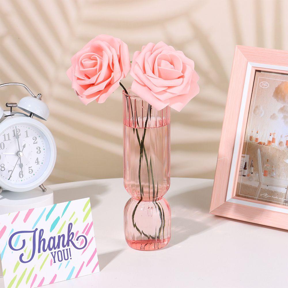 Bình Hoa Thủy Tinh Trong Suốt Phong Cách Bắc Âu Độc Đáo