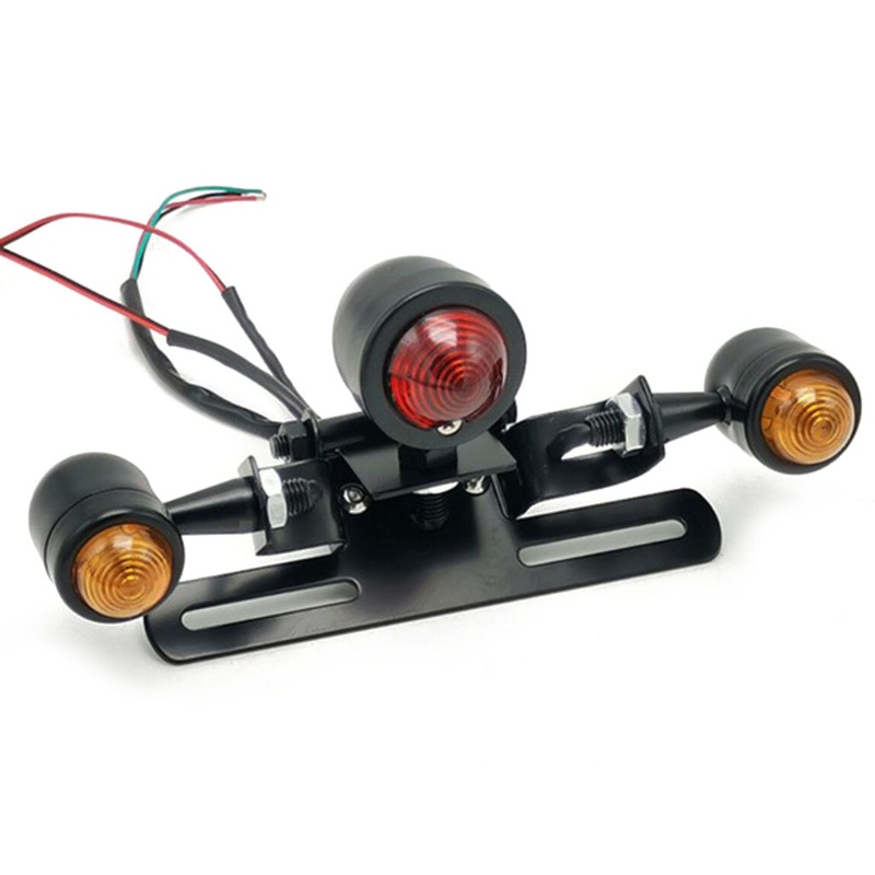 1 Đèn LED Phanh 12V Màu Đỏ Gắn Đuôi Xe Mô Tô