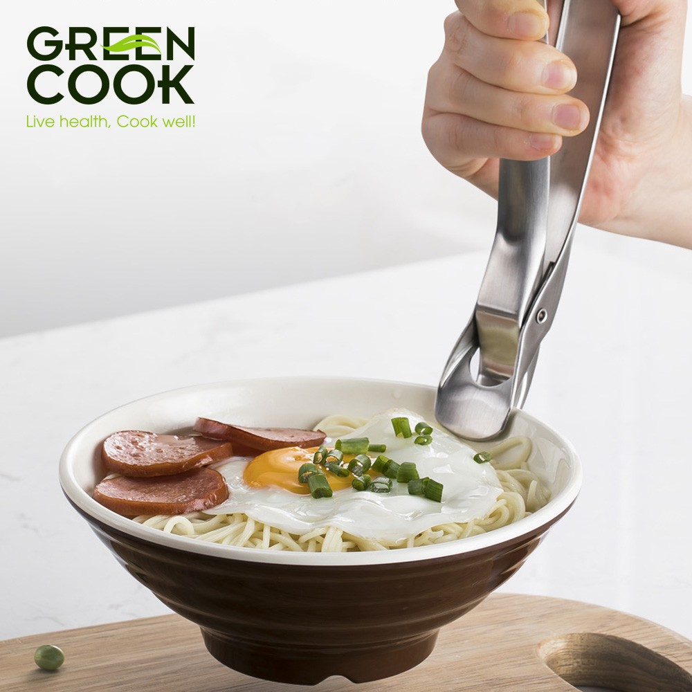 Bộ 2 dao và gắp đa năng inox 304 cao cấp Green Cook Also’me thiết kế trang nhã hiện đại