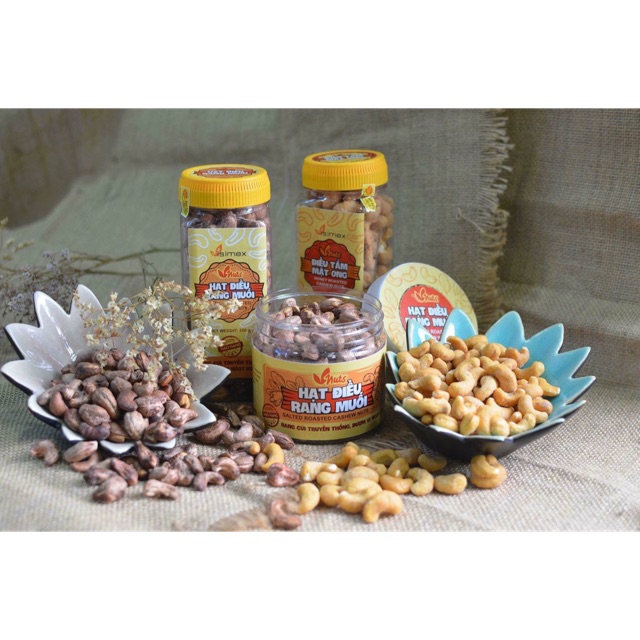 Hạt điều rang muối có vỏ lụa 400gr
