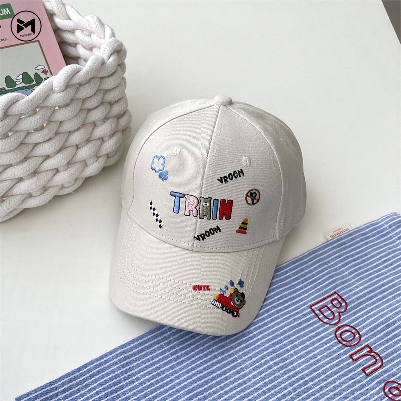 Mũ Lưỡi Trai Thêu Chữ Tiếng Anh Thời Trang Cá Tính Dành Cho Bé 2-6 Tuổi