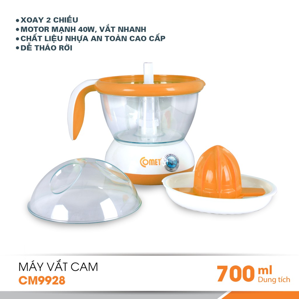 Máy vắt cam 700ml COMET - CM9928