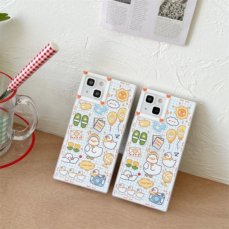 Ốp Điện Thoại In Hình Vịt Con Cho IPhone 12 13 11 Pro Max X Xs Max Xr 7 8 Plus
