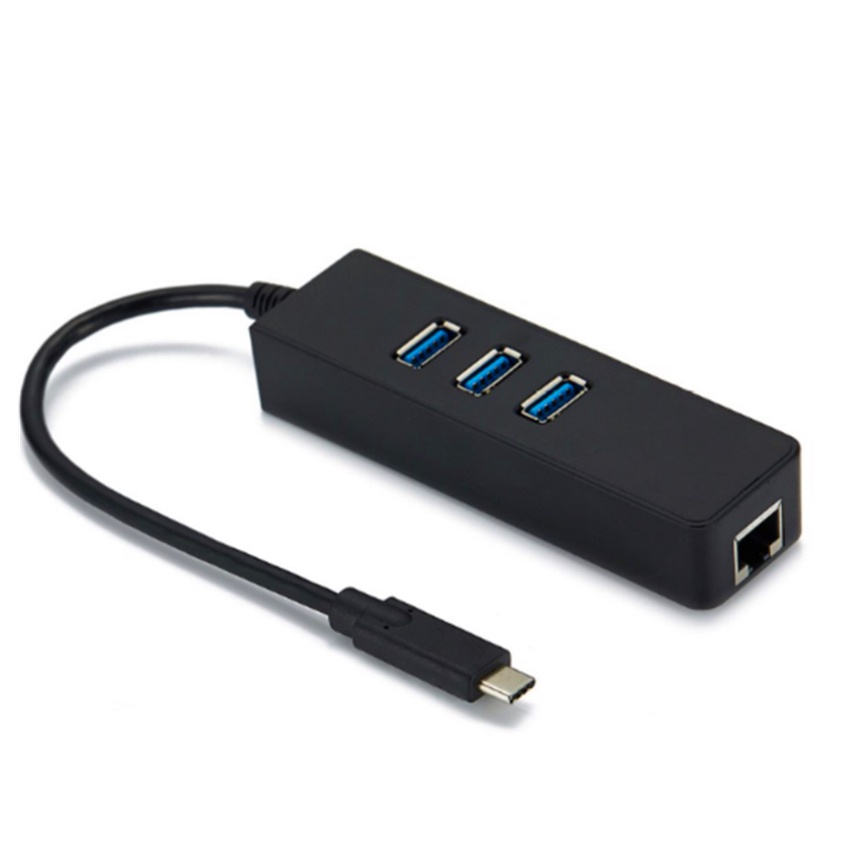 Bộ Chia 3 Cổng USB 3.0 / USB C Sang Rj45 Lan Card Mạng Lan Cho Computer Laptop