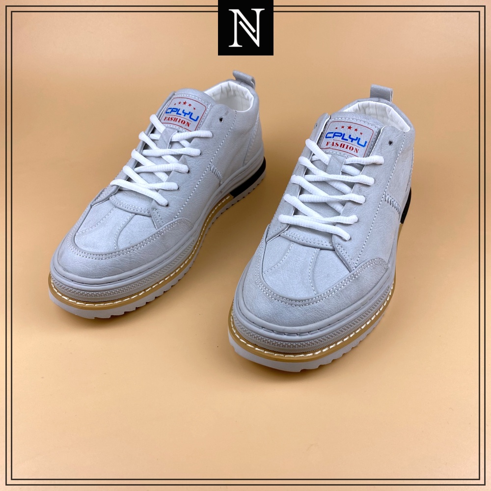 Giày Nam cao cấp NAT 2800 Giày Sneaker tăng chiều cao cho nam đế cao su da đẹp dễ phối đồ.