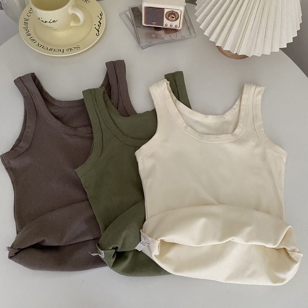 Áo Không Tay Giữ Ấm Thời Trang Thu Đông Phong Cách Hàn Quốc