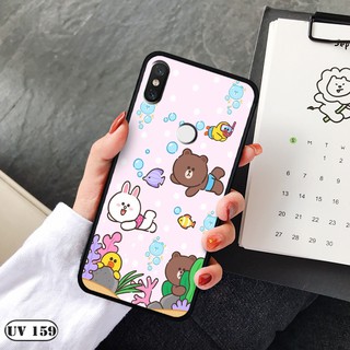 Ốp lưng nhám Xiaomi Mi 8 - in hình