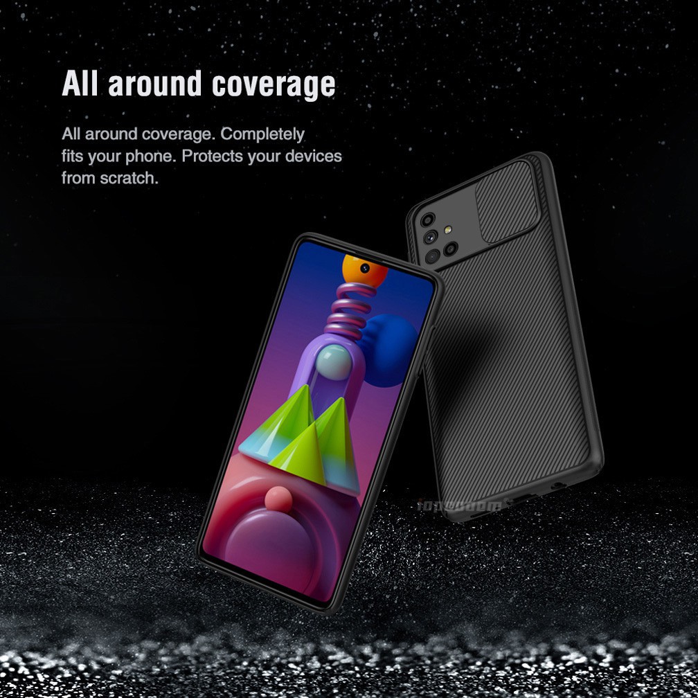 Ốp điện thoại mềm bo góc vuông thời trang bảo vệ camera cho Samsung A71 A51 A31 A21S M51 A12 A32 4G | BigBuy360 - bigbuy360.vn
