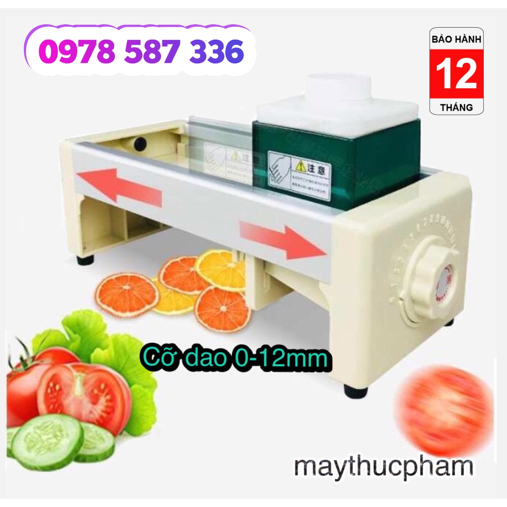 Máy cắt lát hoa quả cỡ dao 0 - 12mm