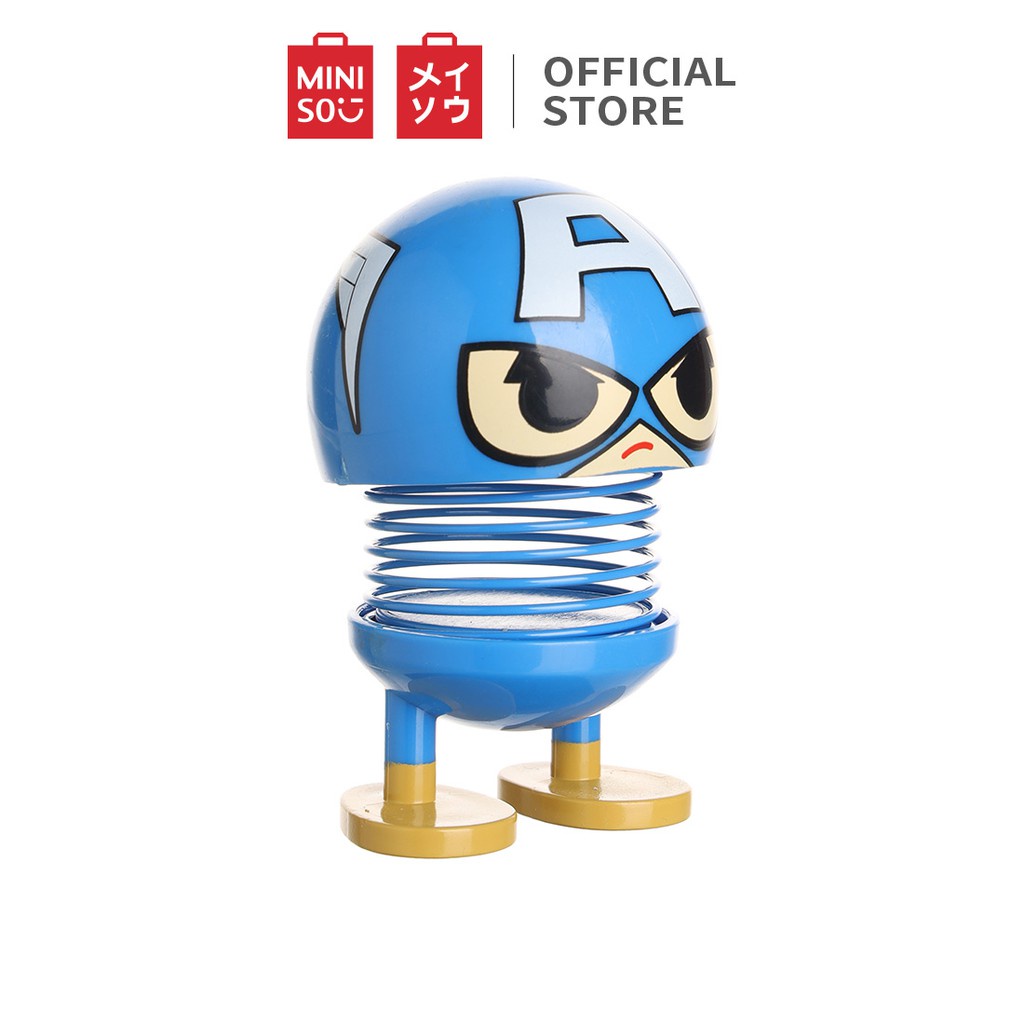 Tượng nhỏ trang trí có lò xo Miniso Marvel - Hàng chính hãng