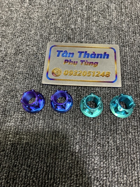 Ốc Tán Titan GR5 6li, 8li, 12li xanh tím, lục bảo