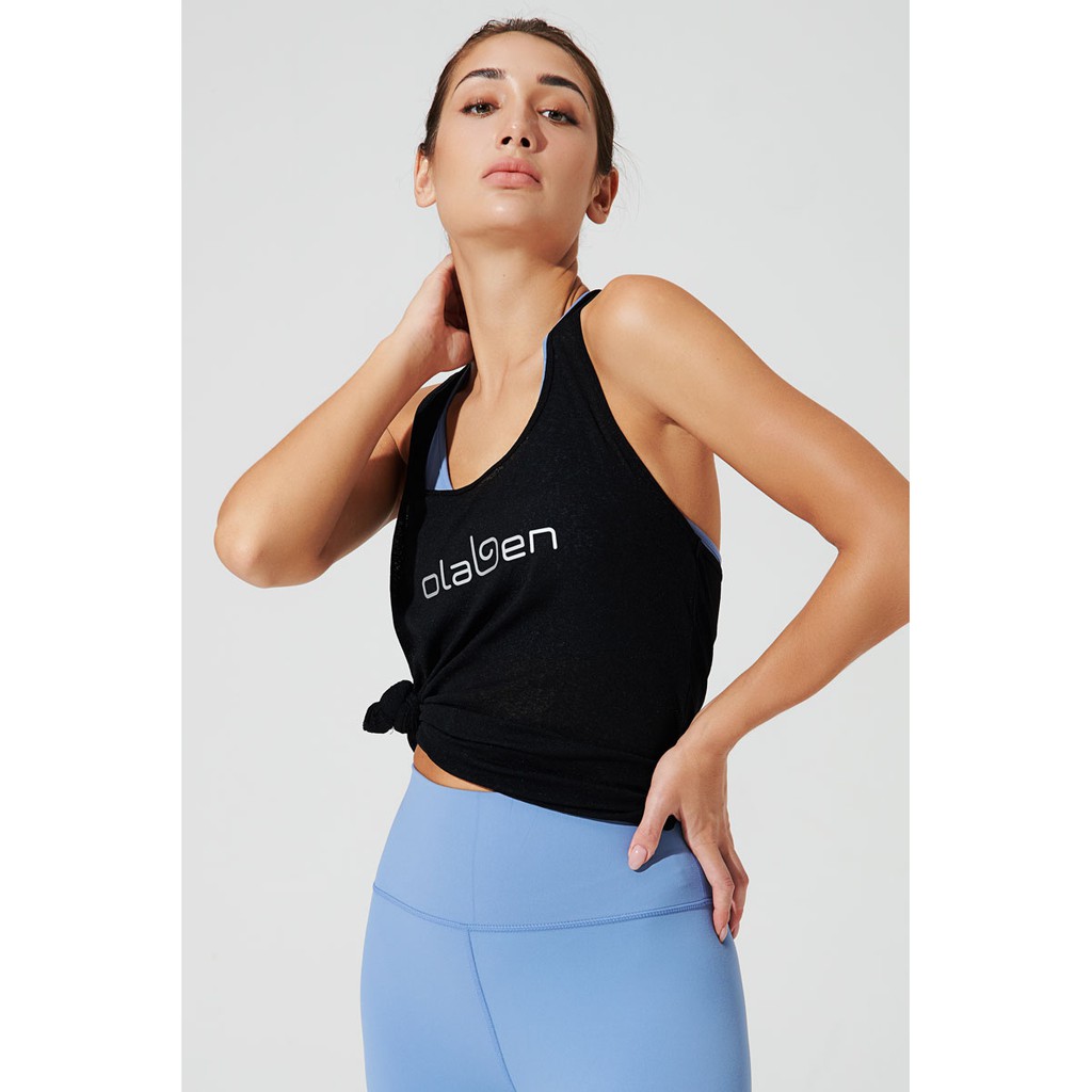 OLABEN Vera Olaben Tank Áo Tank Top Đen Nữ