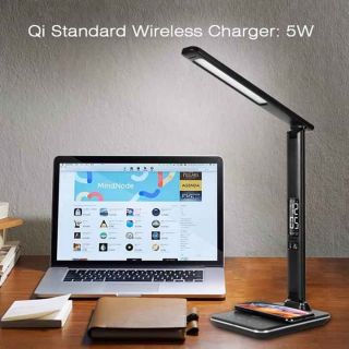 ĐÈN BÀN WILIT U13AQ THẾ HỆ MỚI 5IN1 TÍCH HỢP SẠC ĐIỆN THOẠI KHÔNG DÂY