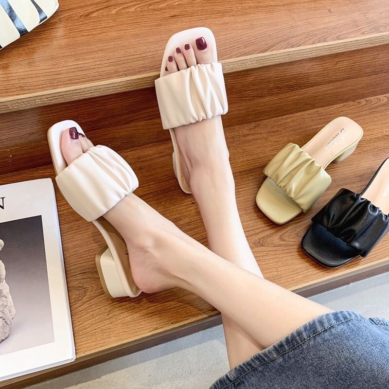 Dép quai nhún đế 3cm mã64