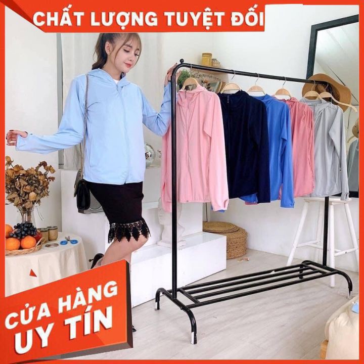 Áo Chống Nắng Thông Hơi Siêu Hot Chống Tia UV hottren _ Áo chống nắng thông hơi túi cuộn mát mềm, chất vải kim cương