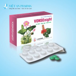 Trị Mất Ngủ, VONSEnight Lạc Việt, Giúp An Thần, Dễ Ngủ, Hỗ Trợ Điều Trị Chứng Mất Ngủ, Hộp 100 Viên, vietanpharma