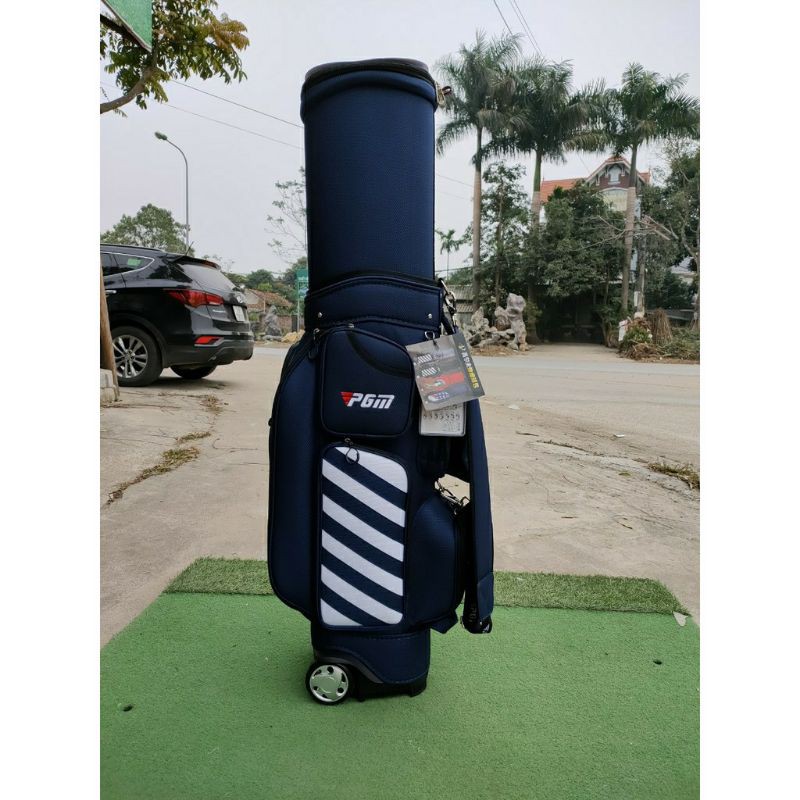 [ Hot ] Túi đựng gậy golf PGM vải bạt có bánh xe