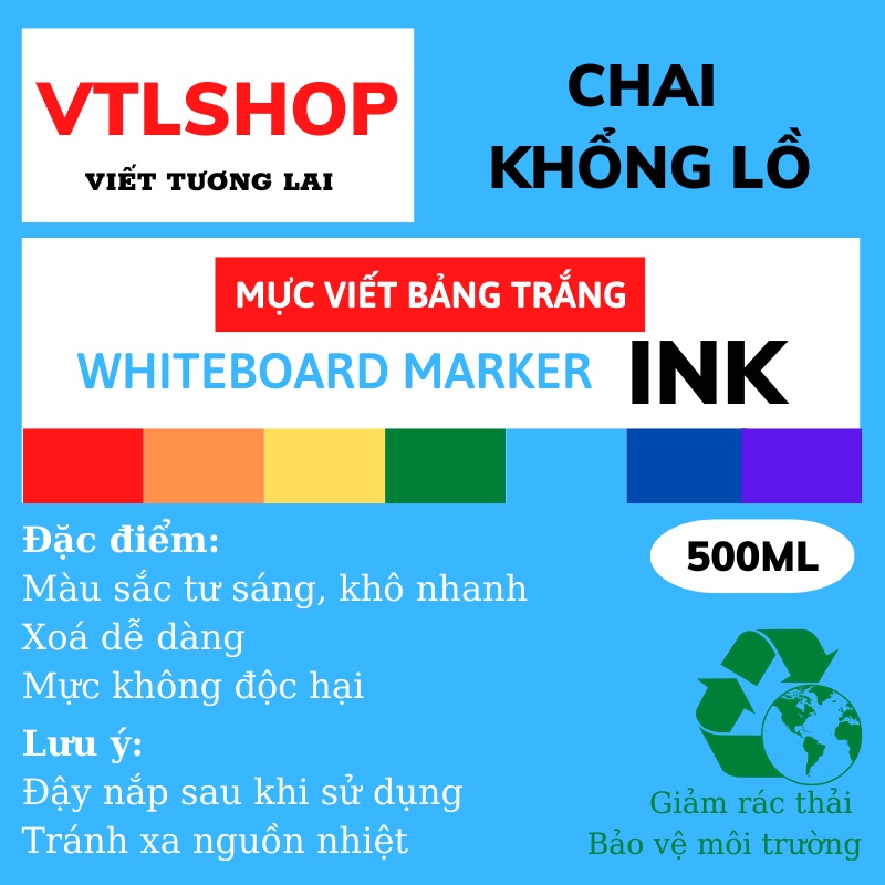 Mực Viết Bảng Trắng 500ml VLT SHOP