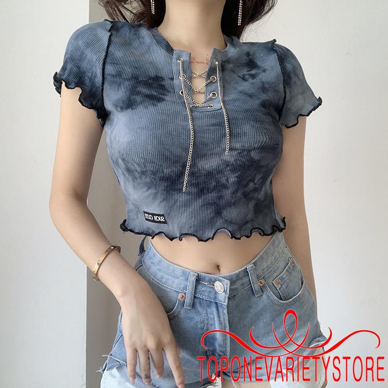 Áo Kiểu Lửng Tay Ngắn Thời Trang Dành Cho Nữ | BigBuy360 - bigbuy360.vn