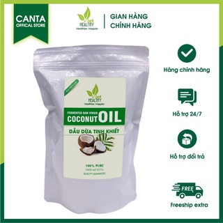 Dầu dừa ủ tóc tinh khiết Viethealthy dưỡng mi ép lạnh nguyên chất