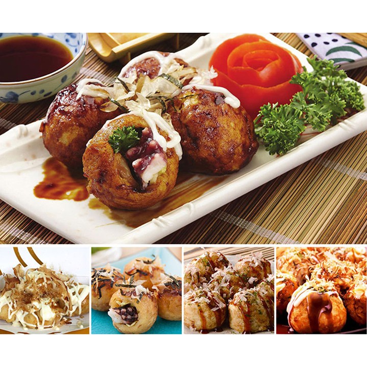 Máy nướng bánh bạch tuộc takoyaki công nghiệp khuôn 28 lỗ