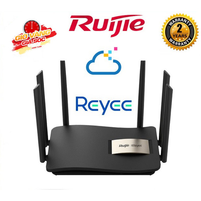 Bộ phát WiFi 6 Anten ( Râu ) Mesh Ruijie Reyee RG - EW1200 &amp; EW1200G PRO Gia đình văn phòng AC1200 2 băng tần 36TH