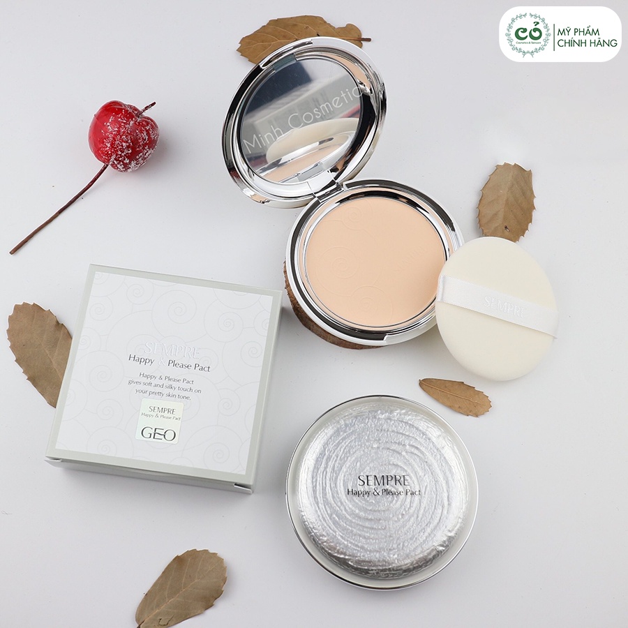 phấn phủ geo sempre happy &amp; please pact chính hãng hàn quốc