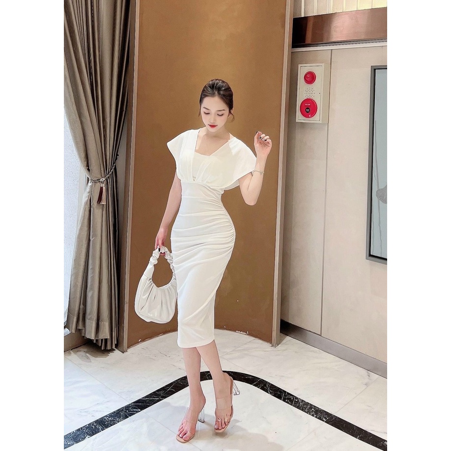 Đầm Ôm Body Dự Tiệc Cổ V Quyến Rũ Thời Trang Nữ STclothing