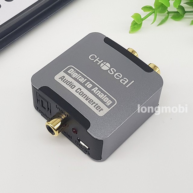 BÔ CHUYỂN ĐỔI ÂM THANH QUANG HỌC SANG AV Choseal TẶNG DÂY QUANG LỌC ÂM THANH