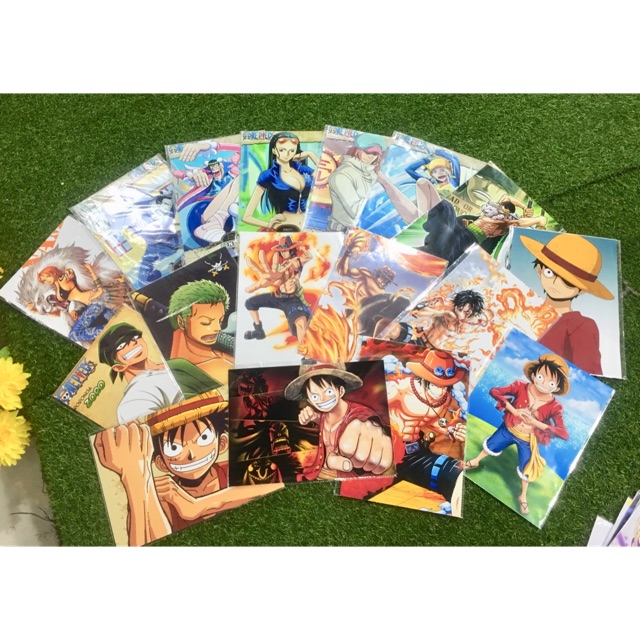 Ảnh one piece 6 tờ khổ a4 20x30cm mẫu ngẫu nhiên