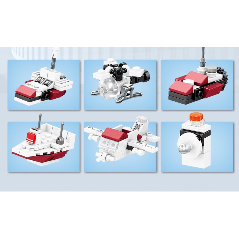Building block dinosaur toy 6-in-1