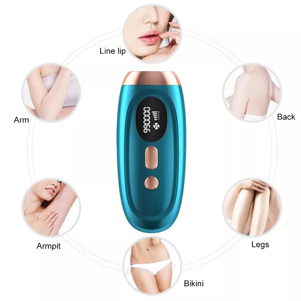 IPL Laser Hair Removal Device 5 Light Levels LCD Screen Painless Epilator for Face Body