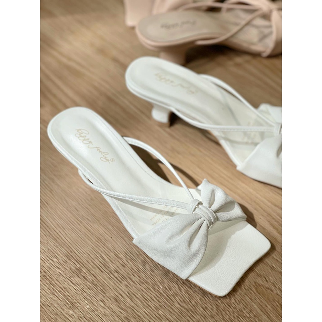 Dép đan 2 quai chéo 1 quang ngang nơ S8011-2- Kachi House