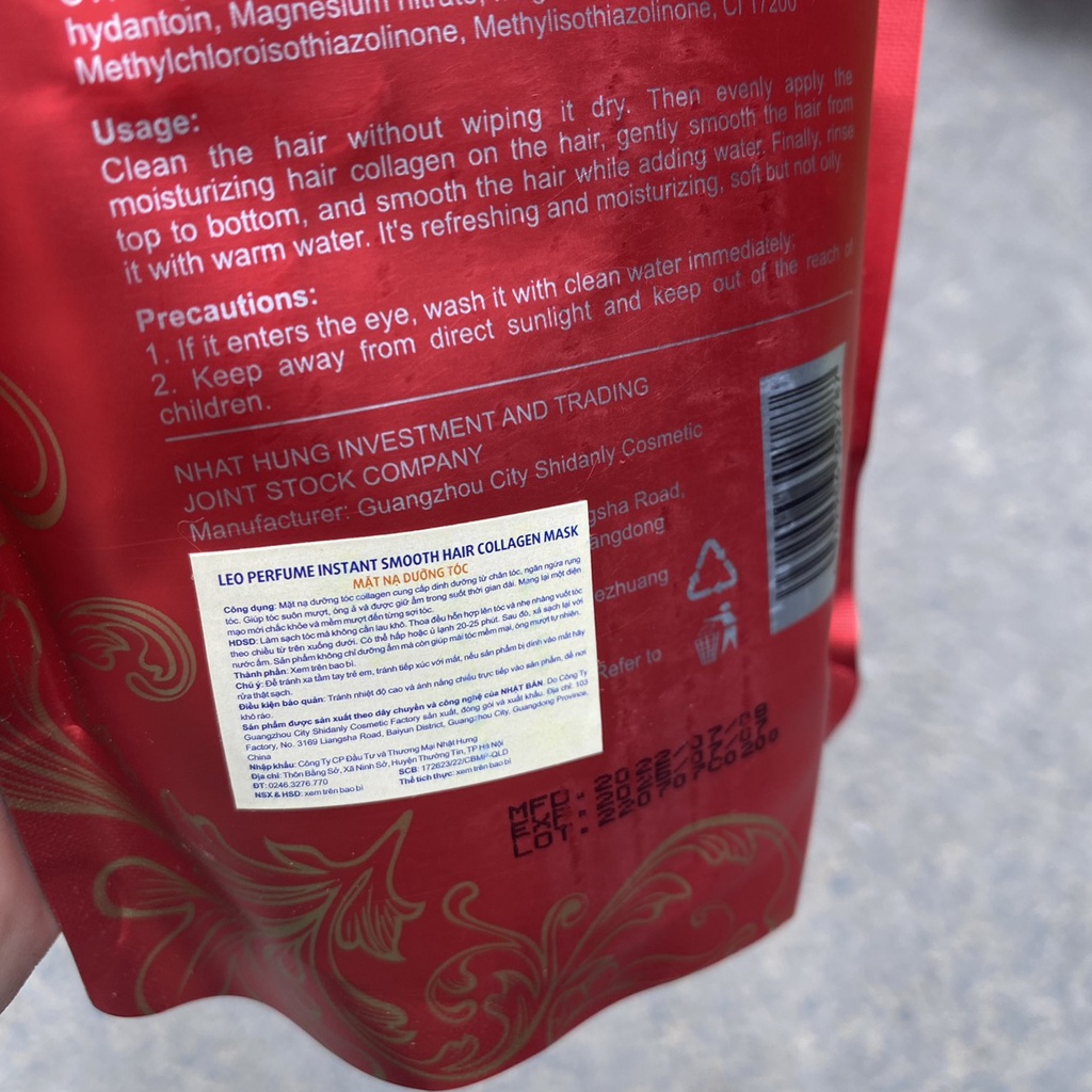 Kem ủ phục hồi tóc hư tổn bổ sung Collagen Prosee LEO Perfume Instant Smooth Hair Collagen Mask 500ml