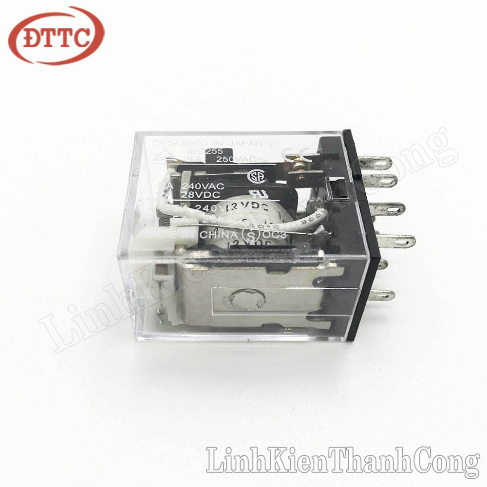 Relay Trung Gian MY2N 12V 5A 250VAC 8 Chân