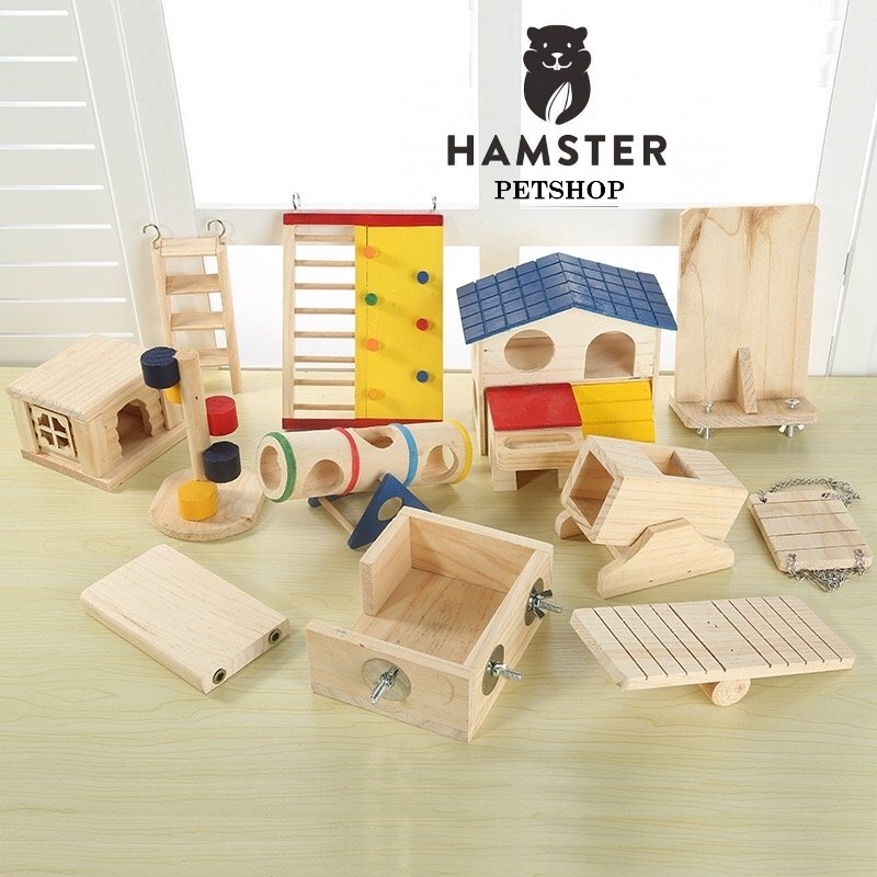 Xích đu gỗ cho Hamster,  sóc