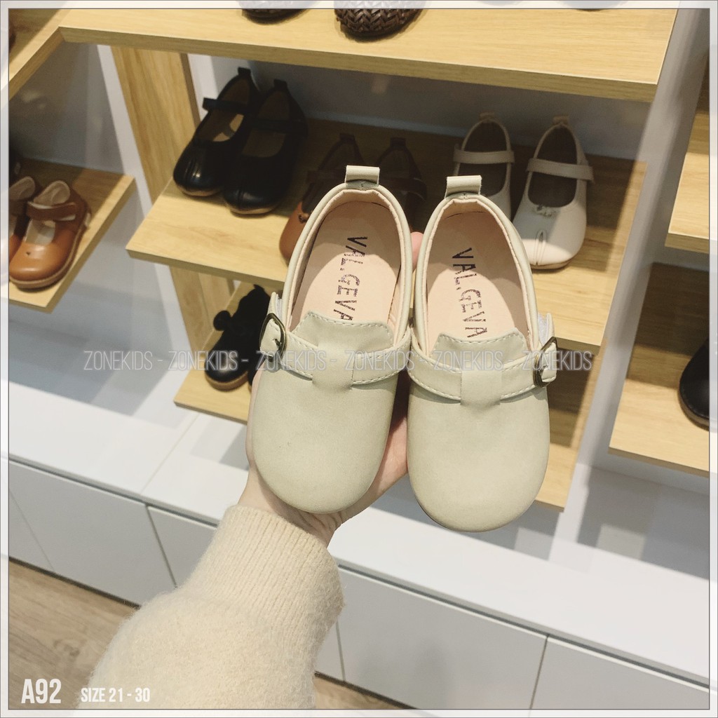 Giày búp bê phối khuy bên cho bé Zonekids - A92