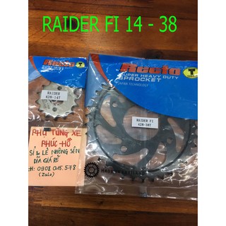 (Raider Rader Fi Satria Fi )  Dĩa Size D38/39/40/41/42/43/44( Bán Lẻ) Nhông Dĩa Recto
