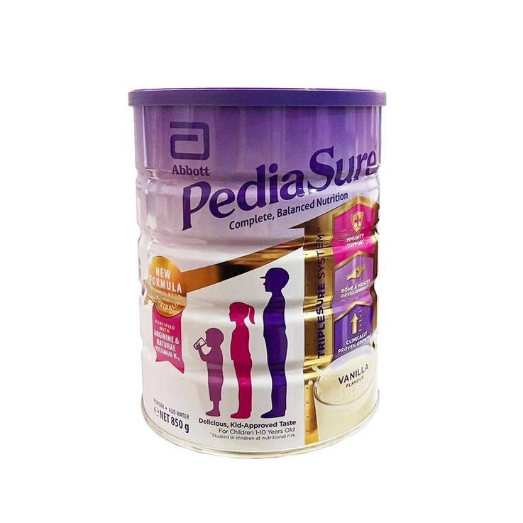 Sữa bột pediasure Úc nắp tím 850g