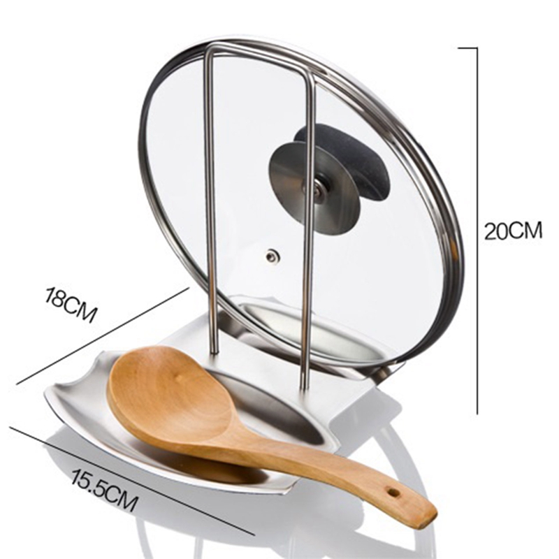 Giá Đỡ Nắp Nồi Bằng Thép Không Gỉ Tiện Dụng Cho Nhà Bếp | BigBuy360 - bigbuy360.vn