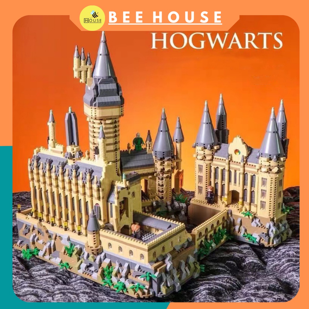 Đồ chơi xếp hình lắp ghép Hogwarts Harry Potter mô hình học viện trường học phép thuật cậu bé phù thủy nanoblock