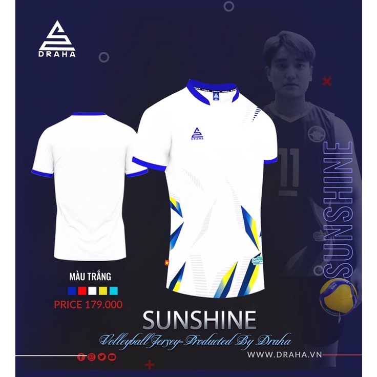 Bộ quần áo bóng chuyền Nam mã mới sunshine.kèm hình thật  Nhắn tin nội dung in ấn cho shop.
