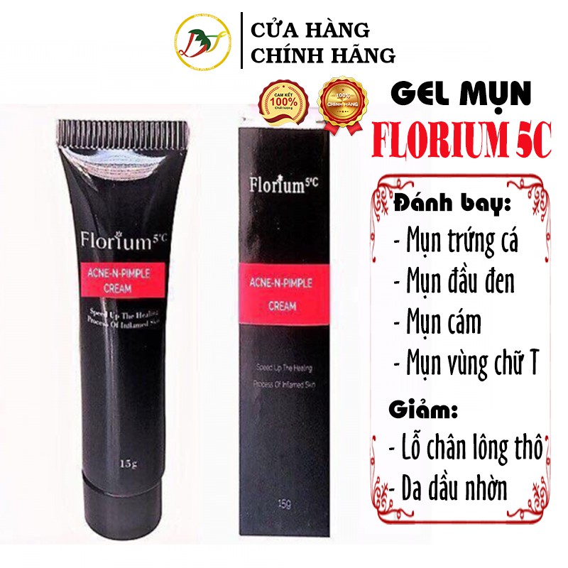Gel thoa giảm mụn Florium 5C Hàn Quốc (có mẫu mới)