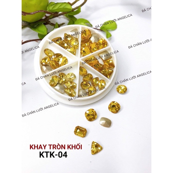 Đá khối đủ mẫu 1 set có 36 viên kèm khay