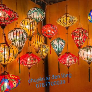 Combo 15c đèn lồng Hoa Văn Hội An 30cm