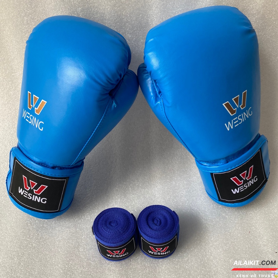 Găng Boxing Wesing size 10oz 12oz Ailaikit ( Vovinam, Cổ Truyền, Muay, Kickboxing)