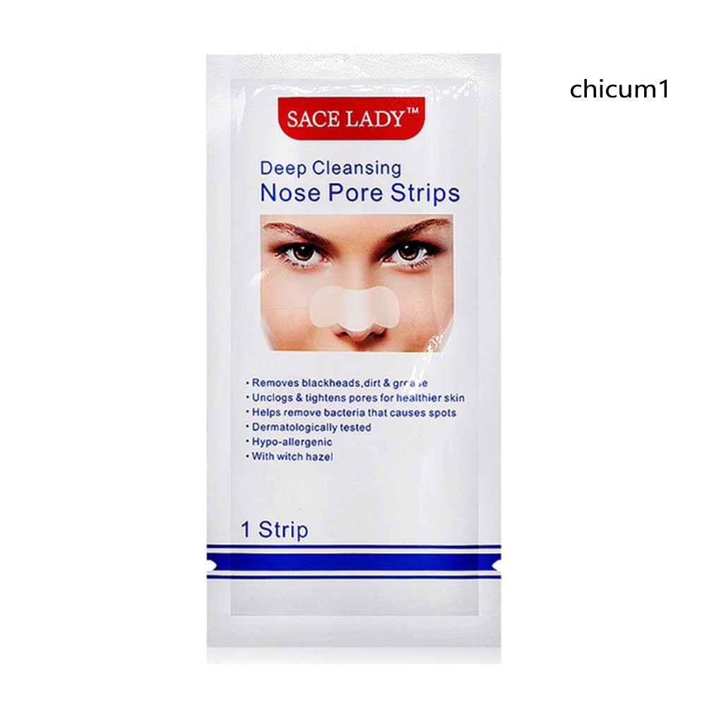 [Hàng mới về] 1 / 5 / 10 Mặt nạ lột mụn đầu đen Sace Lady làm sạch sâu vùng mũi hiệu quả