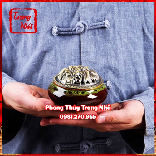 Bộ Lư Xông Trầm Hương Đỉnh đốt nhang