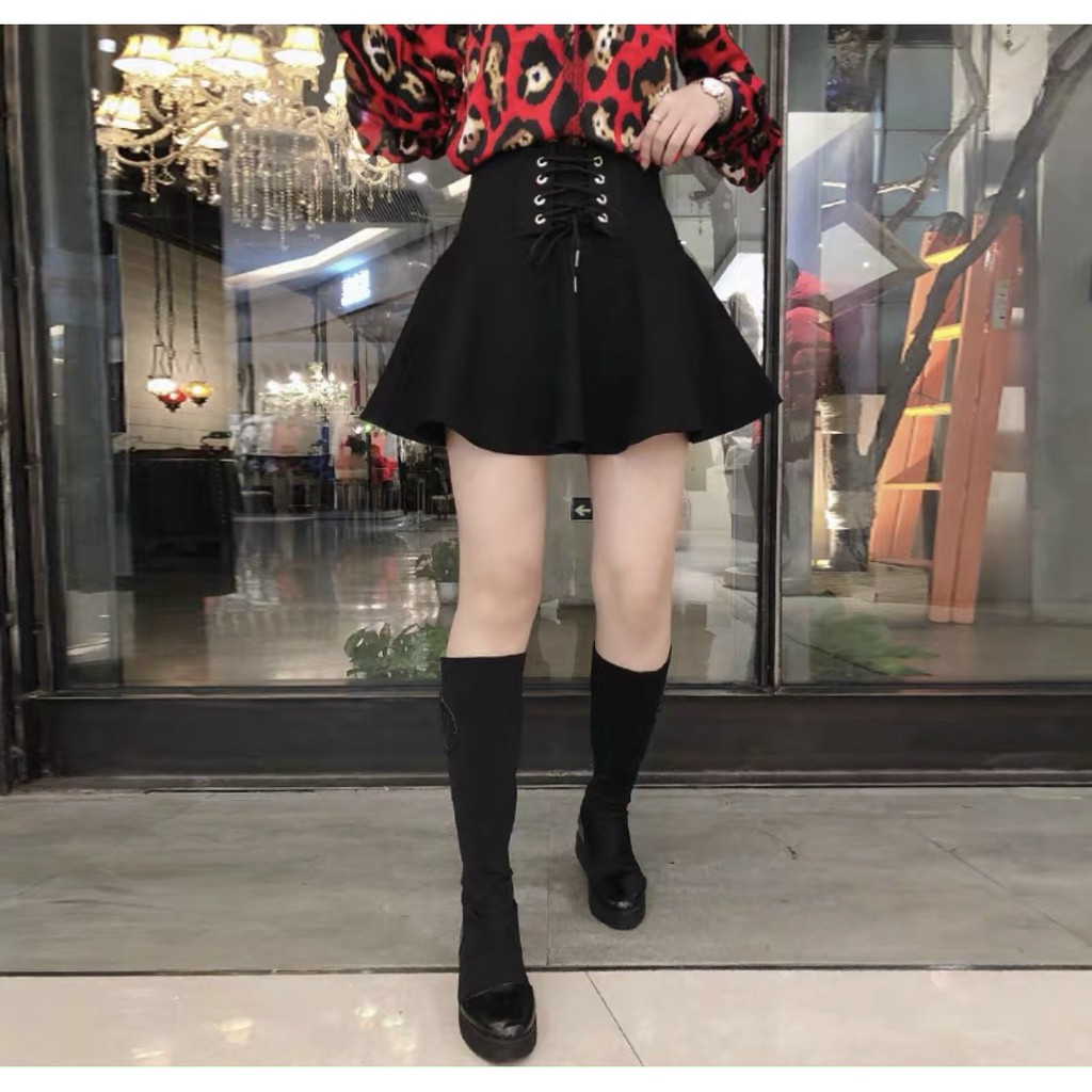 Chân Váy💥𝑭𝑹𝑬𝑬𝑺𝑯𝑰𝑷💥Váy Xòe Xỏ Dây,Váy Xòe Chất Tuyết Mưa,Váy Nữ-LY STORE